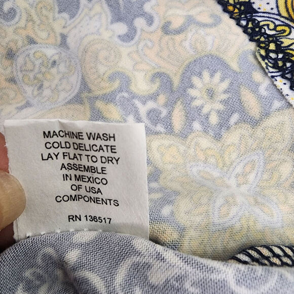 Colette Skirt Blue Yellow Medallion Print Fit Flare Pull On Women's Size‎ XS NEW - Picture 6 of 7